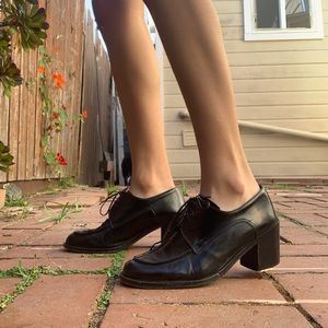 SOLD Black vintage Barney’s loafers